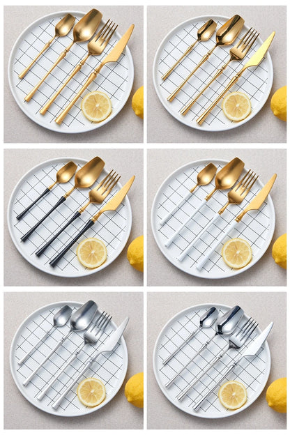 Cutlery Set Matte Gold Cutlery Set