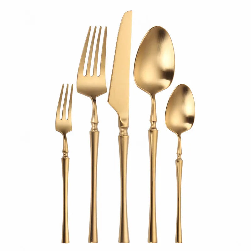 Cutlery Set Matte Gold Cutlery Set