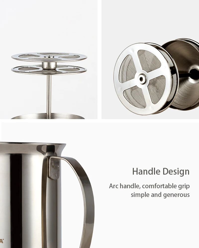800ML Stainless Milk Frother Foam Maker