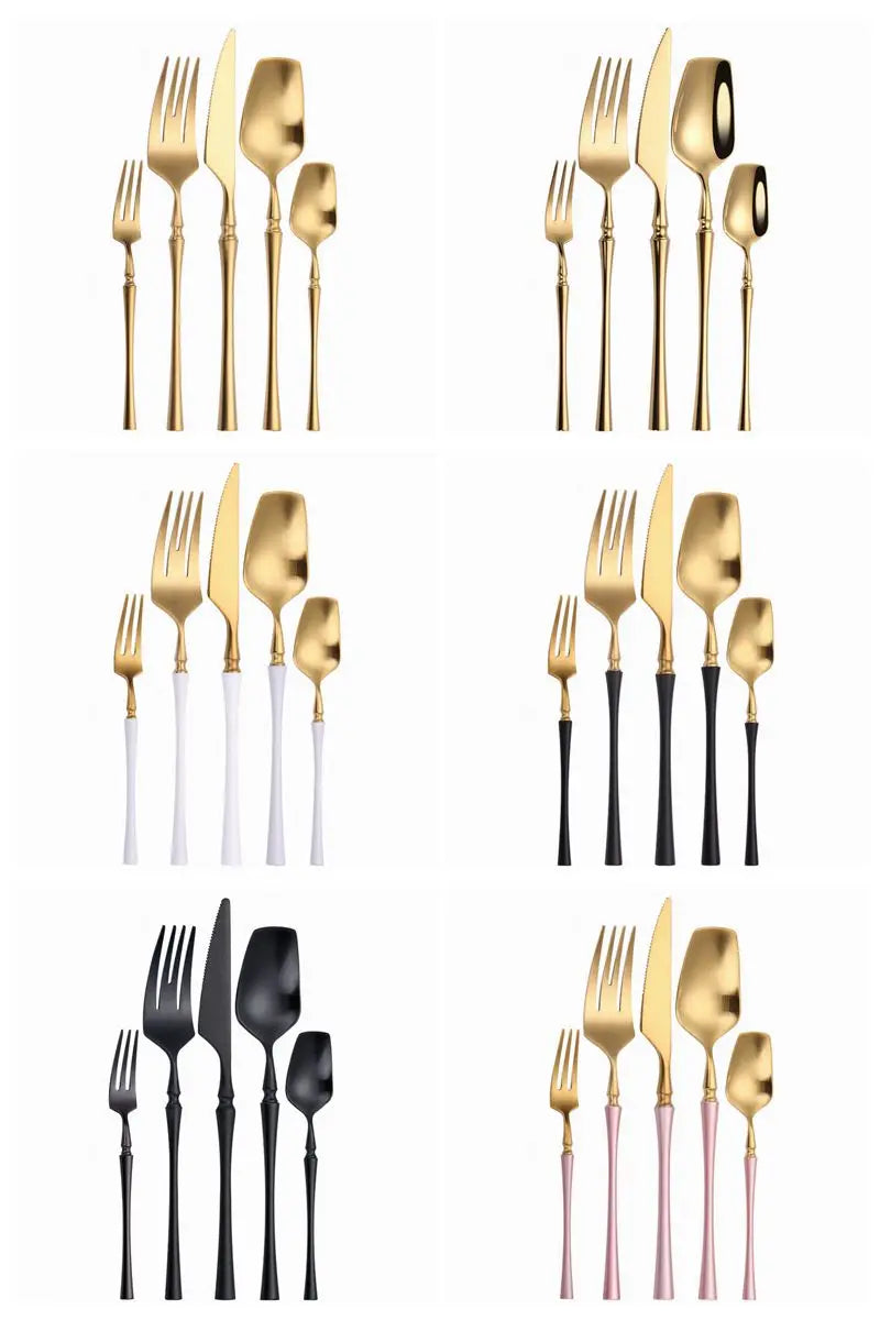Cutlery Set Matte Gold Cutlery Set