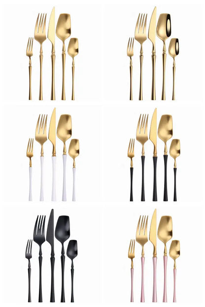 Cutlery Set Matte Gold Cutlery Set