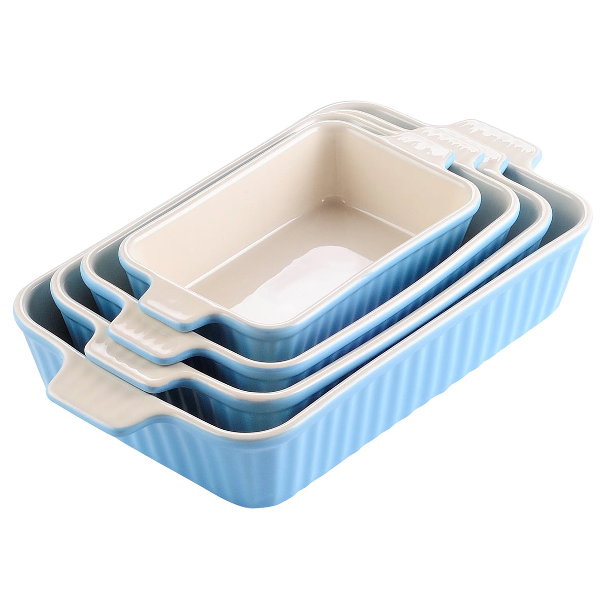 4-Piece Table Baking Dish Plate Set w/ Handle (9"/11"/12"/13.3")