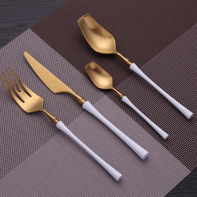 Cutlery Set Matte Gold Cutlery Set