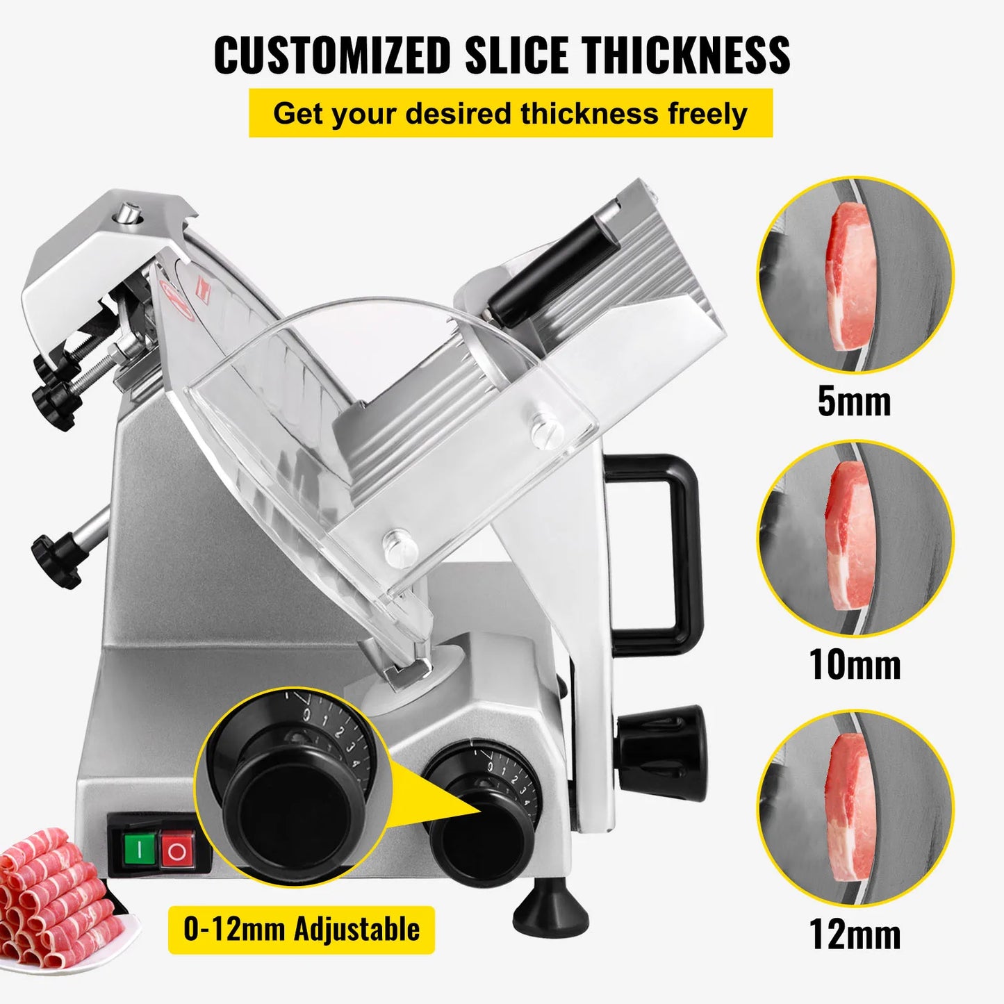 Meat Slicer 200W/240W Electric Deli Food Slicer