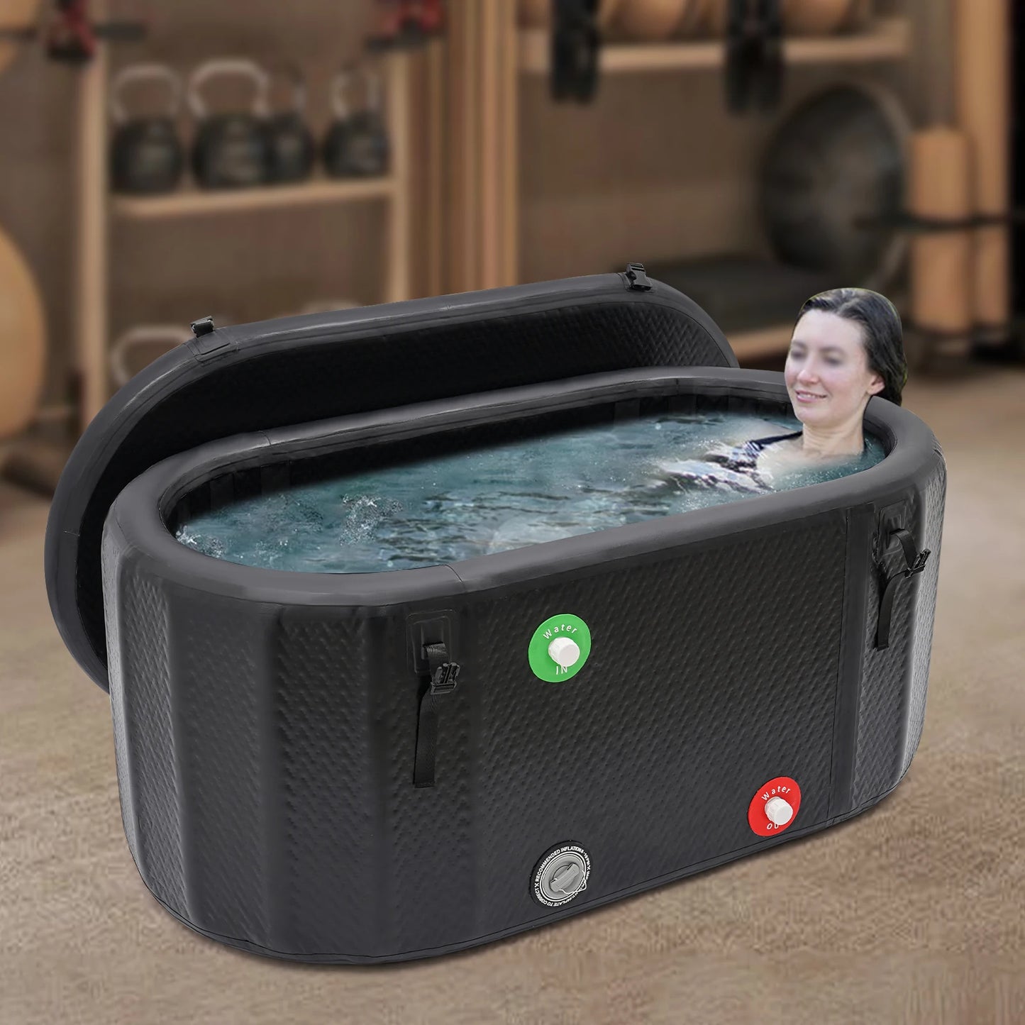 Ice Bathtub for Athletes,97.74 Gal Portable
