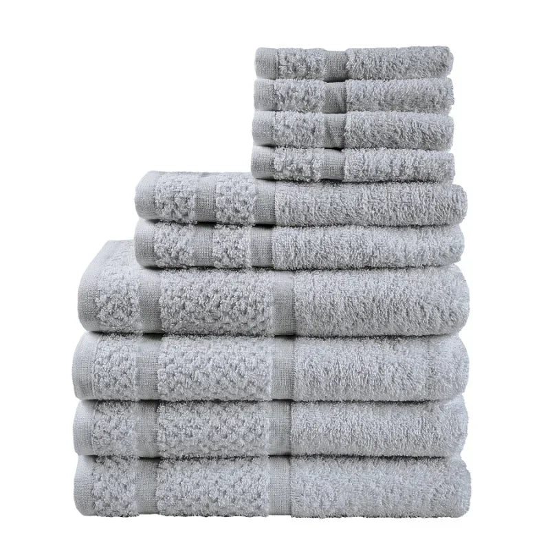 10 Piece Towel Set Upgraded Softness & Durability