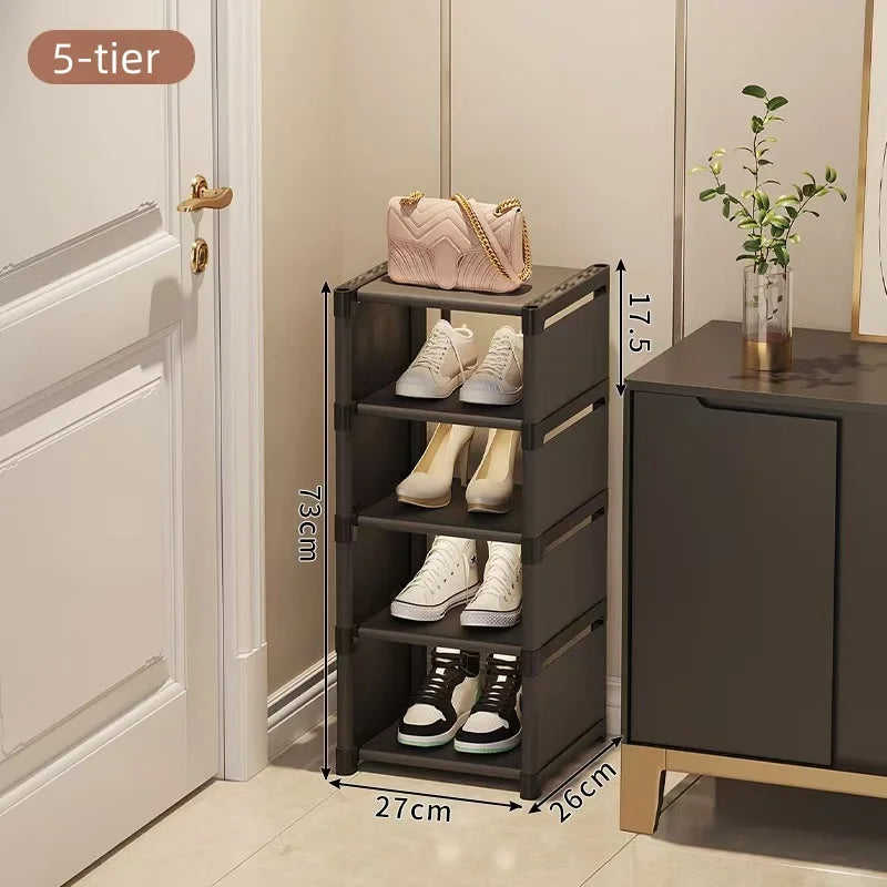 1 Multi-Layer Single-Row Dust-Proof Shoe Rack