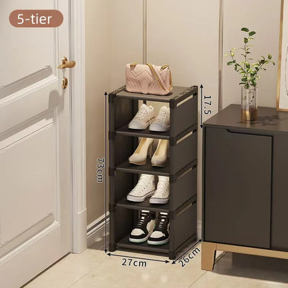 1 Multi-Layer Single-Row Dust-Proof Shoe Rack