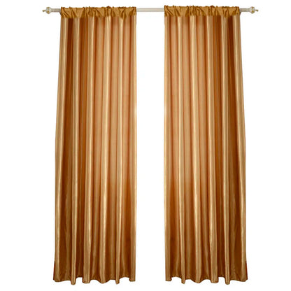 Solid Satin Door Window Curtain, Semi-Shading