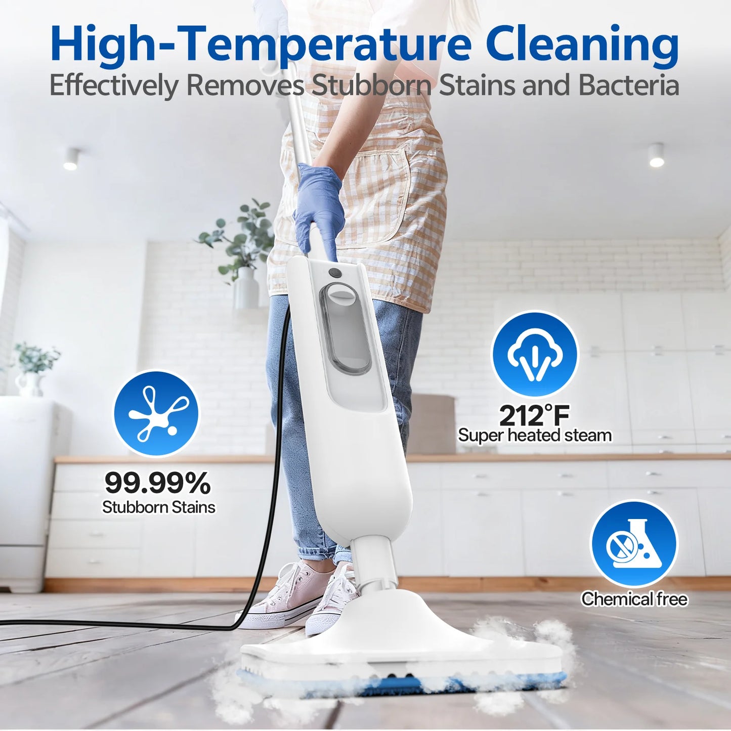 F2 Steam Mop Powerful 12-in-1 Handheld