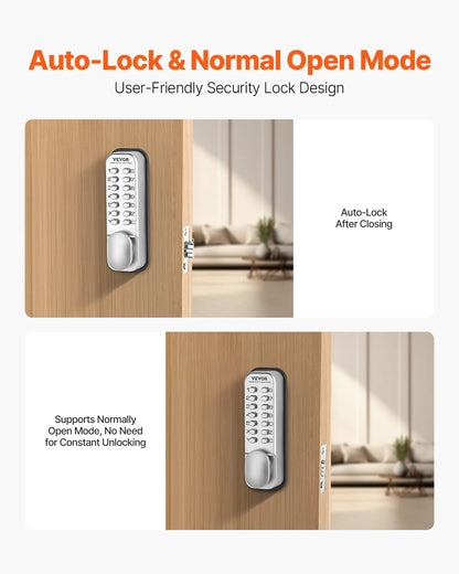 Mechanical Keyless Entry Door Lock 14 Key
