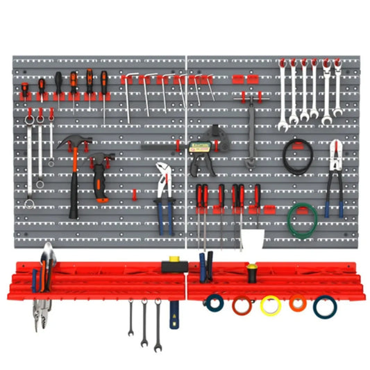 Tool organizer with 50 Hooks Pegboard and Shelf Tool Organize