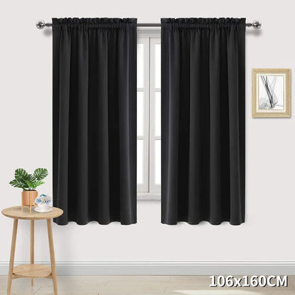 1 Panel Blackout Curtains Light Reducing Thermal Insulated Grommet