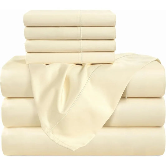 7 Piece 100 Egyptian Cotton Split King Sheet Set with 1000 TC