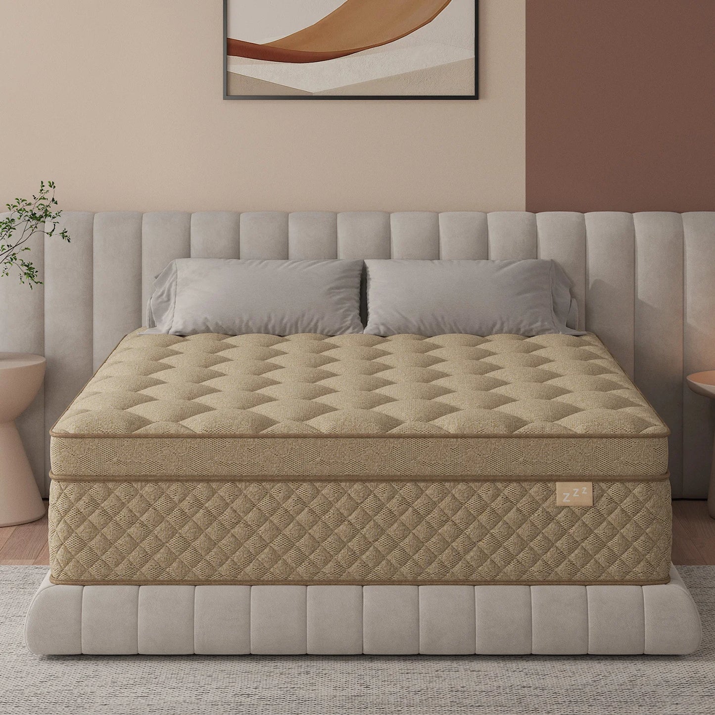 12"/14" Gel Memory Foam Hybrid Pocket Spring Mattress In A Box