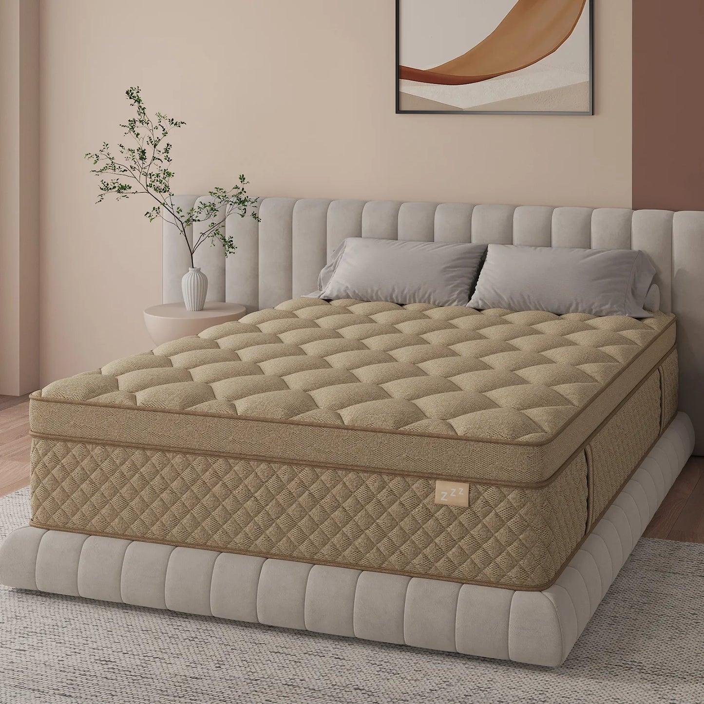 12"/14" Gel Memory Foam Hybrid Pocket Spring Mattress In A Box