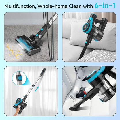 Cordless 6-in-1 Lightweight Handheld Stick Vacuum