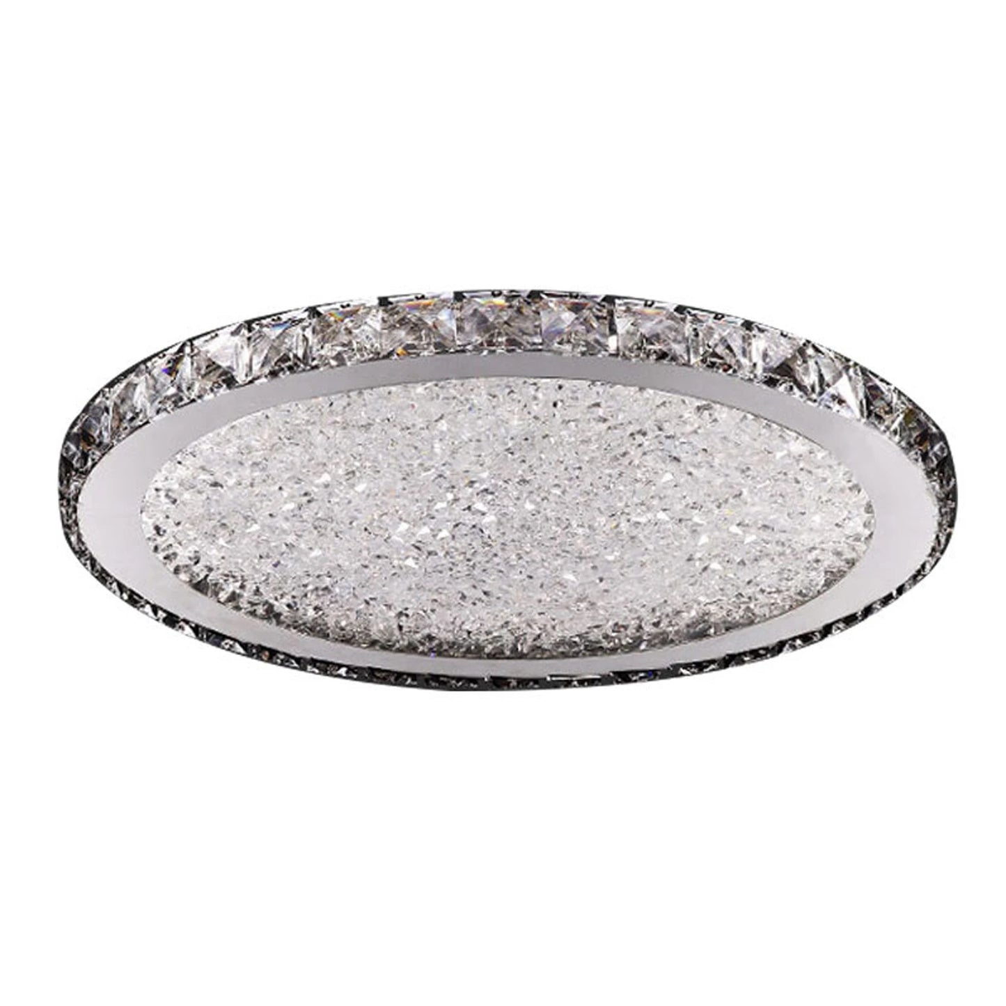 16" Modern Crystal Ceiling Light Pendant Lamp, LED Chandelier Raindrop Design