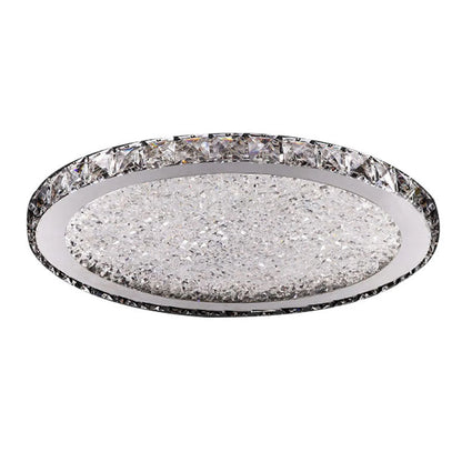 16" Modern Crystal Ceiling Light Pendant Lamp, LED Chandelier Raindrop Design