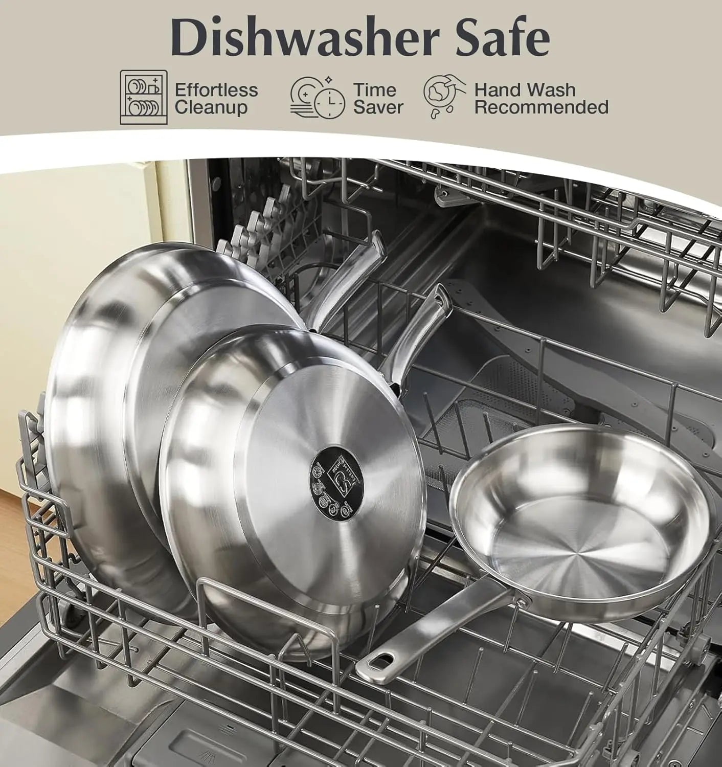 10 Piece Stainless Steel Pots and Pans Set, Induction Ready, Oven Safe to 450°F