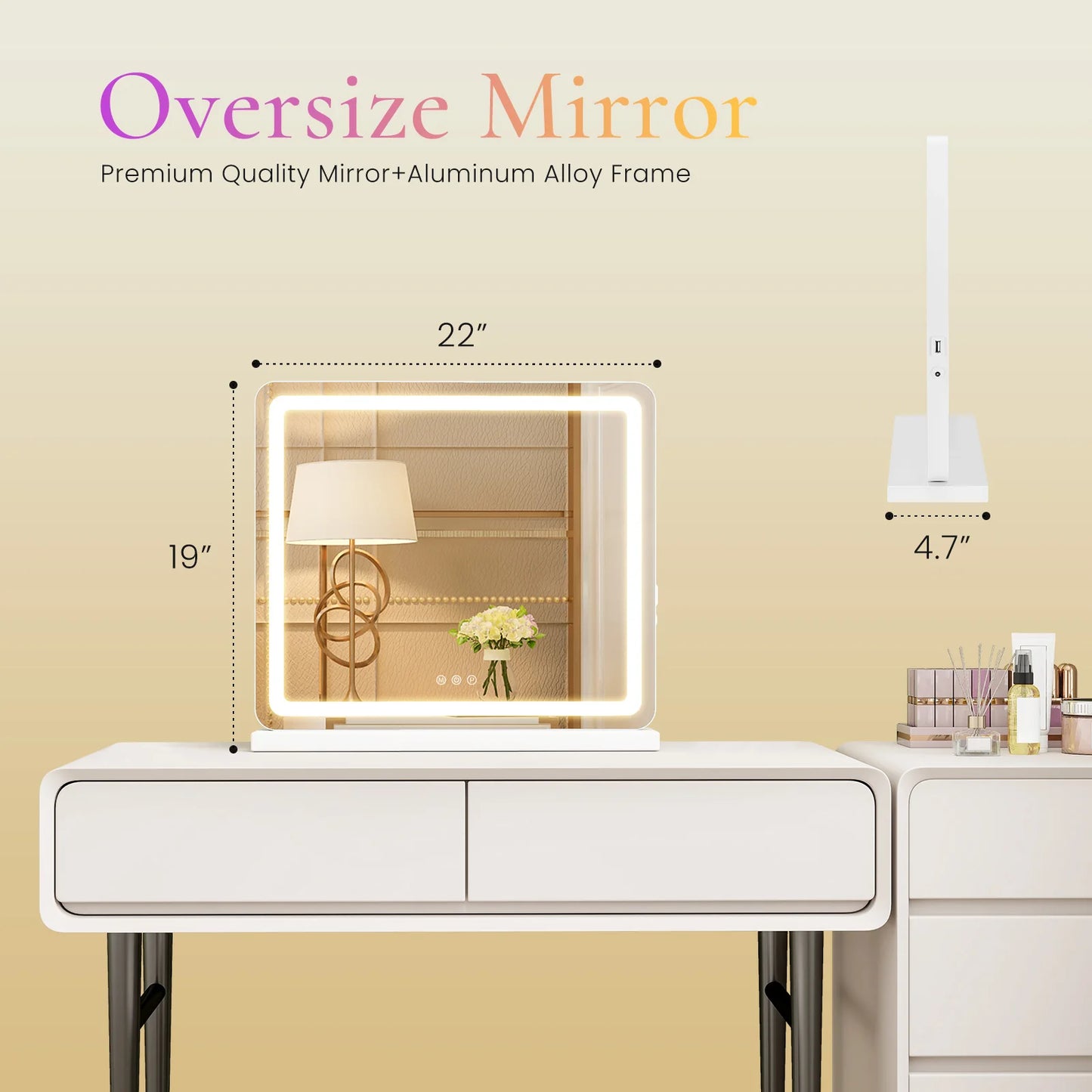 LED Vanity Makeup Mirror Dimmable