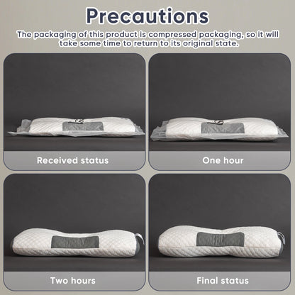 2pcs Massage Neck Pillows Adjustable All-Season Sleeping Comfort