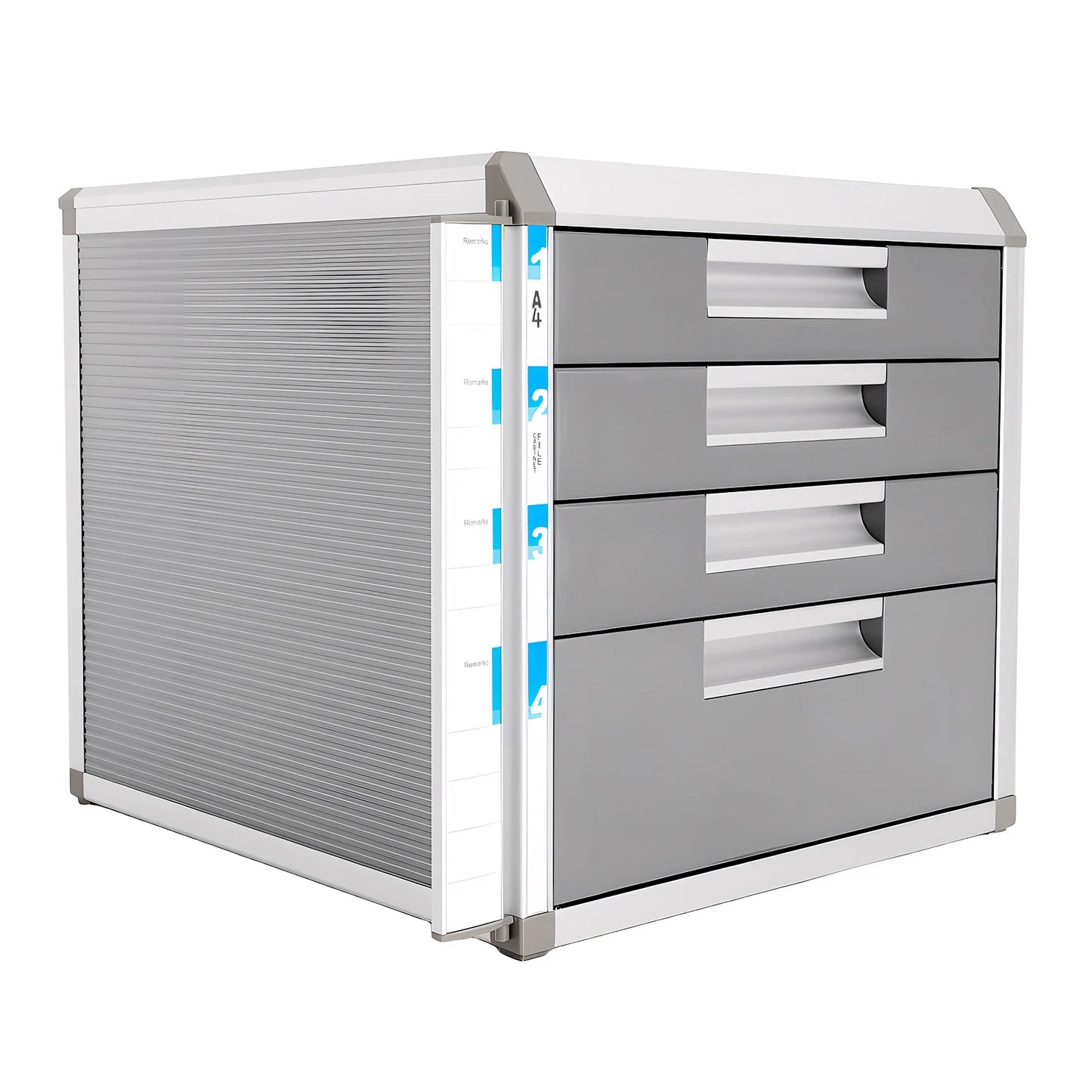 4 Layers Locking Drawer Cabinet, Aluminum Alloy