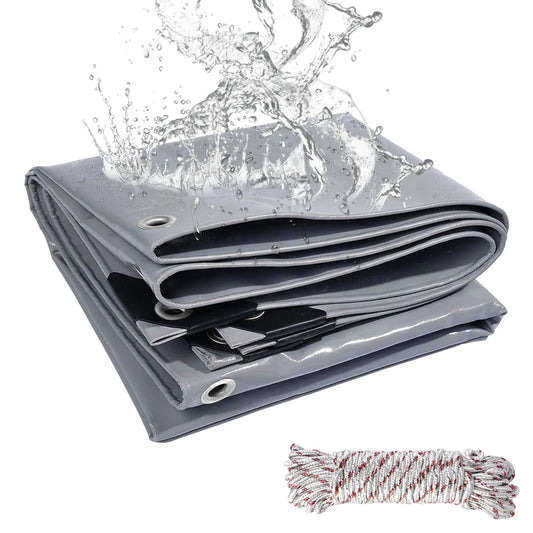 Waterproof Heavy Tarpaulin Tarp Sheet Cover with Reinforced Grommets