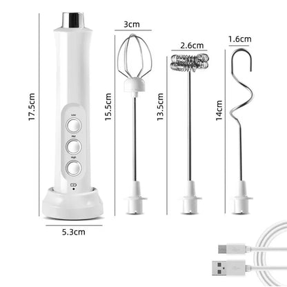 3 In 1 Wireless Rechargeable Milk Frother/Foamer