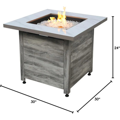 The Chesapeake 30" Propane Gas Outdoor Fire Pit Table
