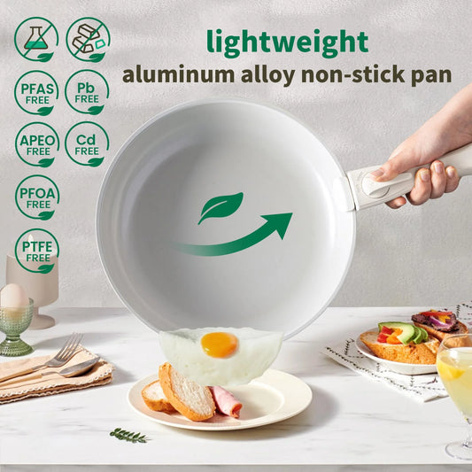 24 Piece Induction Nonstick Pots and Pans Set, Nonstick Cookware RV Cookware Set, Oven Safe