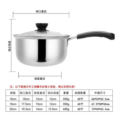 Japanese Style Saucepan W/ Cover-Non Stick