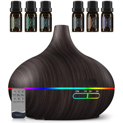 Oil Diffuser, 550ml Aromatherapy BPA-Free Essential Oil