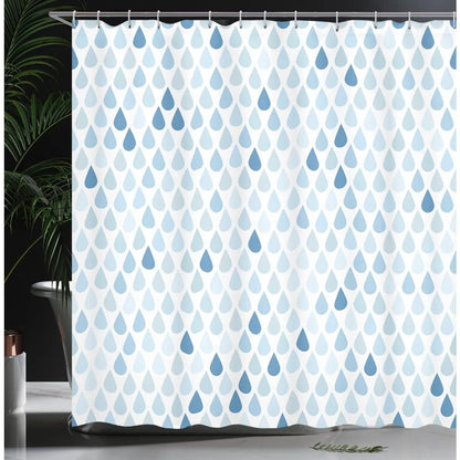 Serene raindrop design in cool tones
