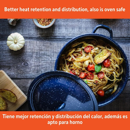 6Qt Enamel Stock Pot Heavy Duty Cooking Pot