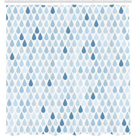 Serene raindrop design in cool tones