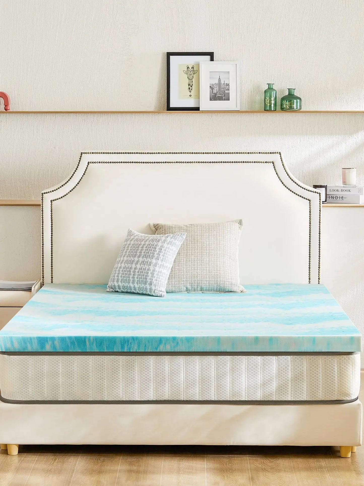 2-4 Inch Memory Foam Soft Mattress Topper -Gel Cooling