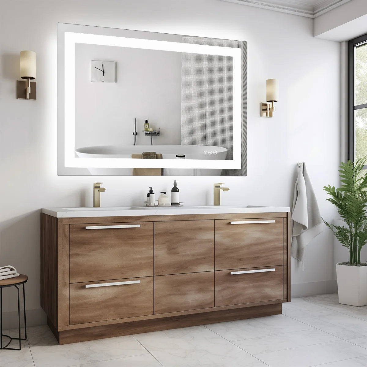 Wall 36"x 24"LED Bathroom Vanity Mirror