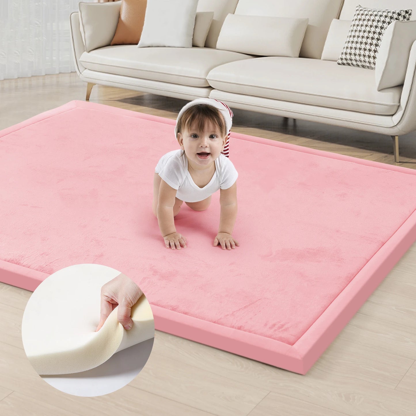 Thick Baby Play Mat Tatami Style- 2cm-Non-Slip Carpet