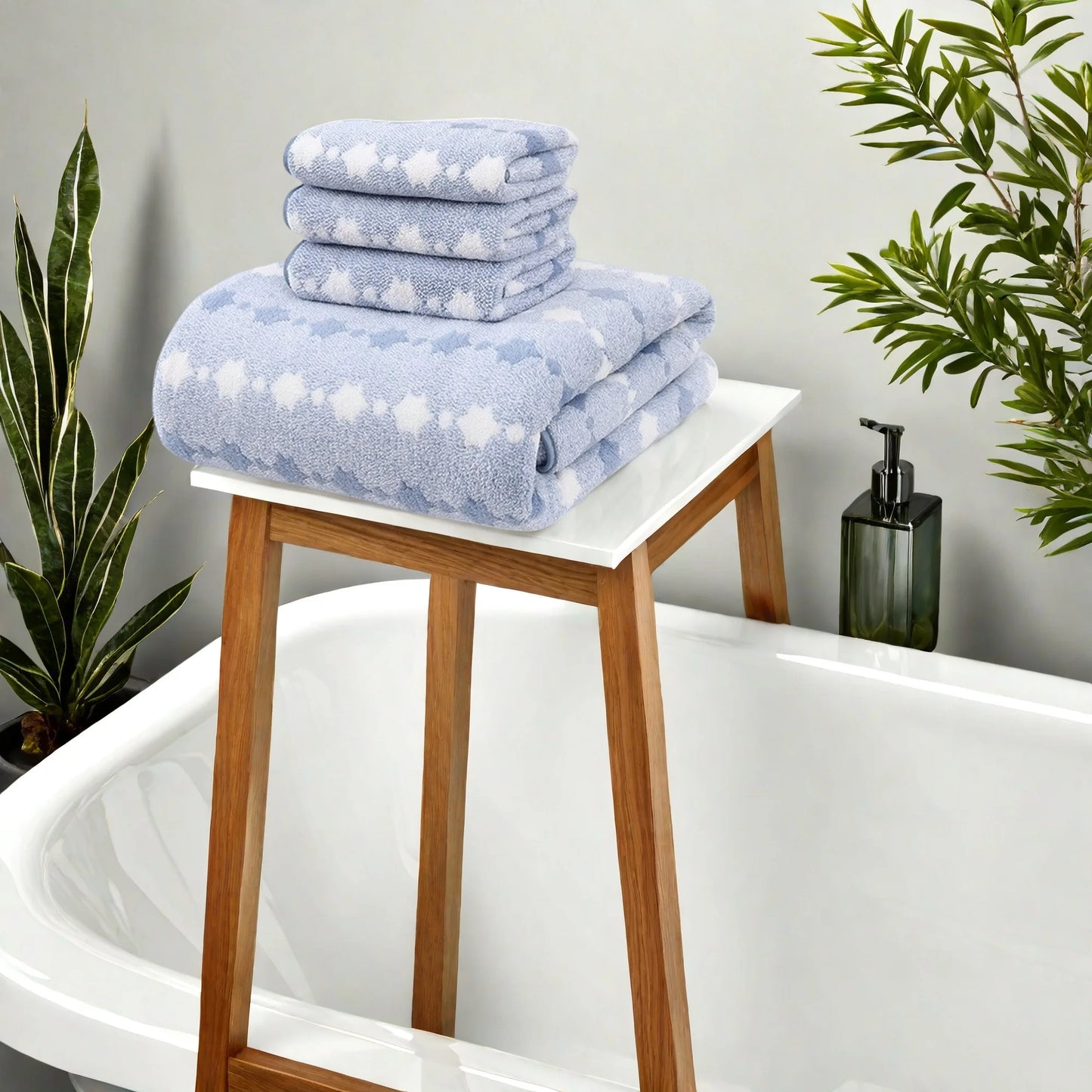 4/8Piece Cotton Towel Set Soft Absorbent Bath Towels