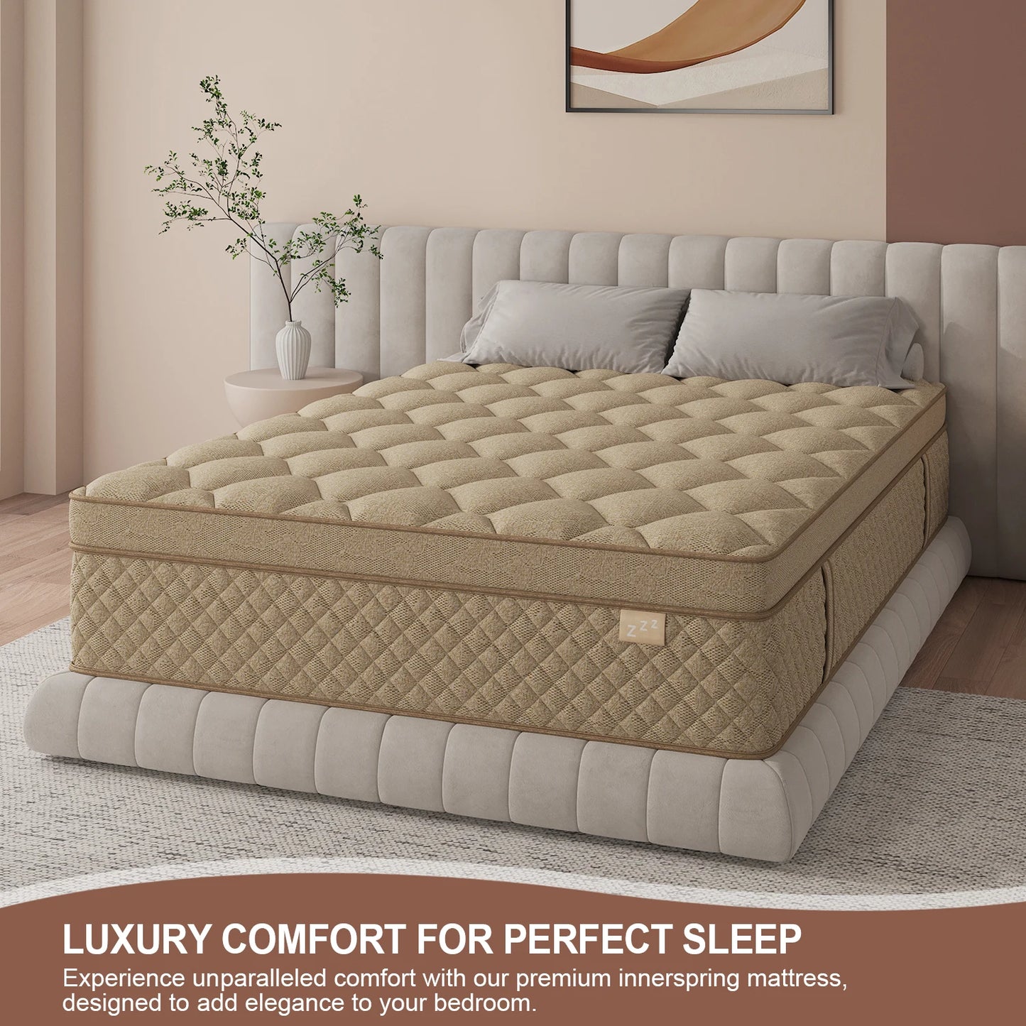 12"/14" Gel Memory Foam Hybrid Pocket Spring Mattress In A Box
