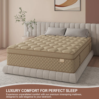 12"/14" Gel Memory Foam Hybrid Pocket Spring Mattress In A Box