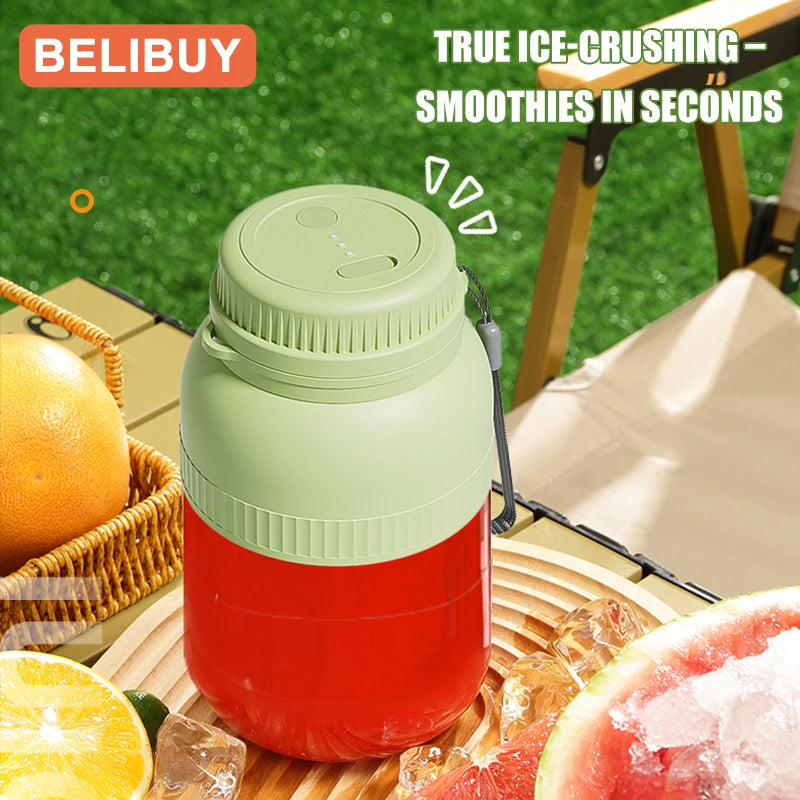 500/1300ML Electric Juicer Cup 6 Blades Mini Fresh Juice Blender