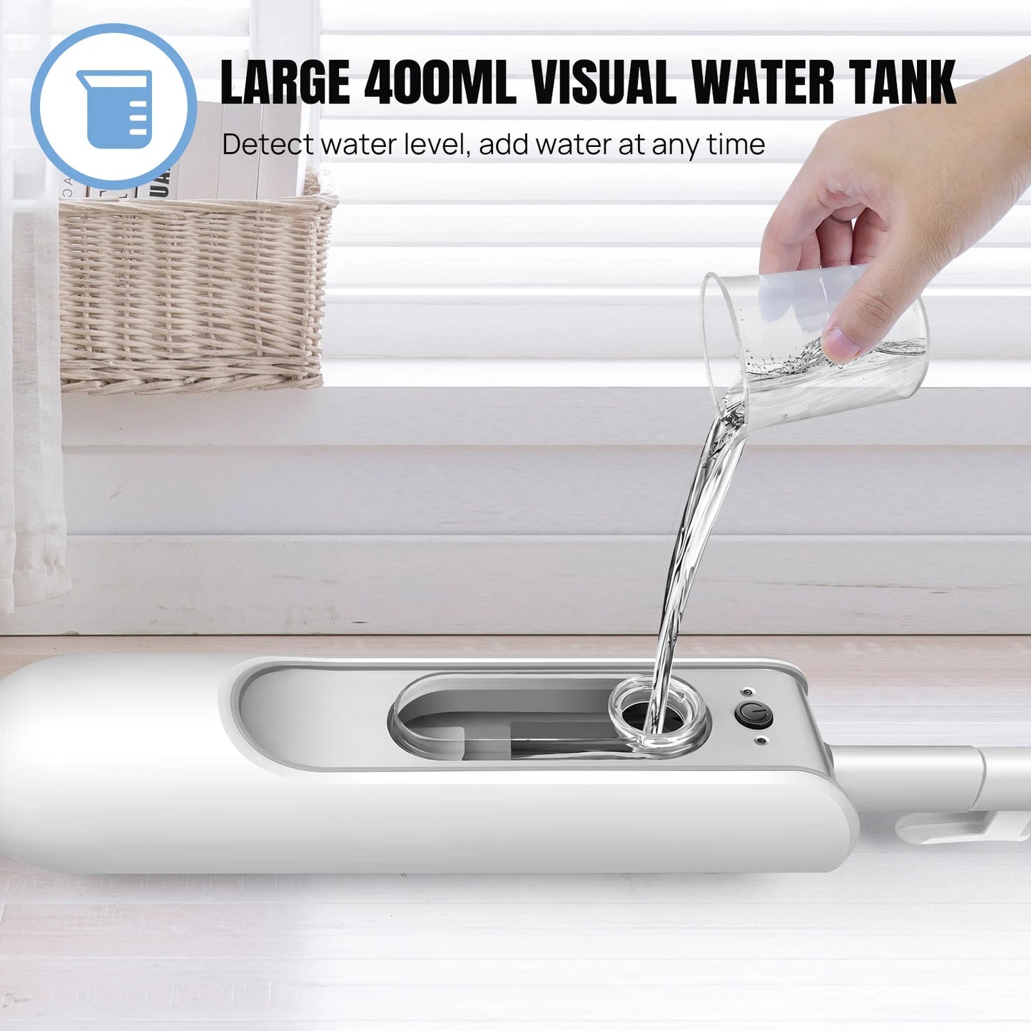 Steam Mop & Detachable Steam Cleaner, 1500W