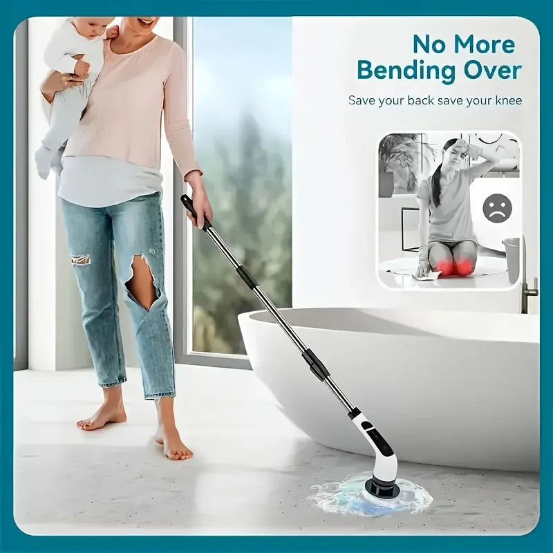 Electric Spin Scrubber 9-in-1 Cordless/Rechargeable