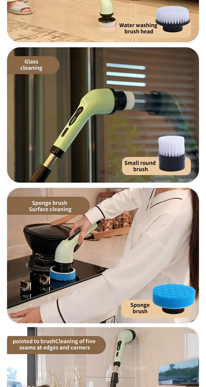 Electric Spin Scrubber 9-in-1 Cordless/Rechargeable