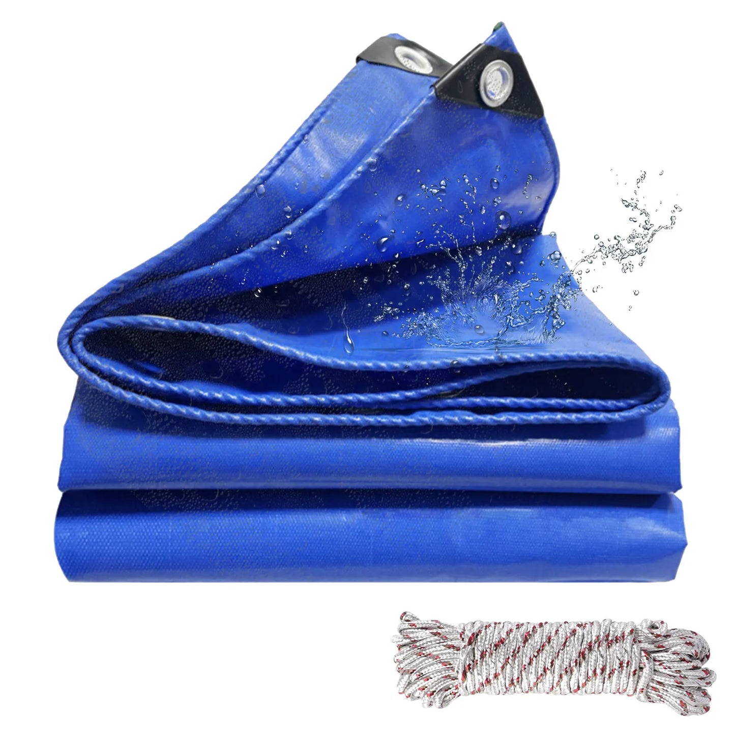 Waterproof Heavy Tarpaulin Tarp Sheet Cover with Reinforced Grommets