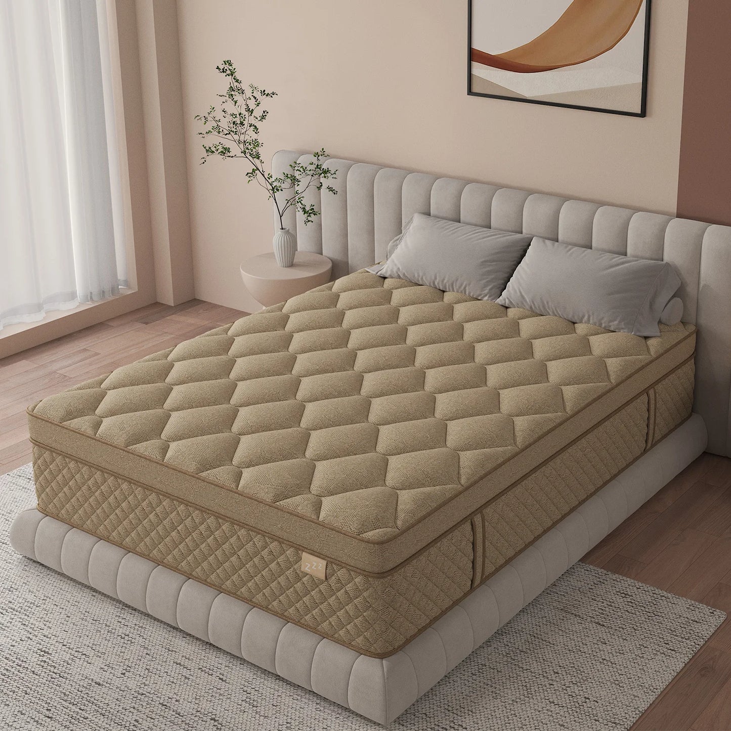 12"/14" Gel Memory Foam Hybrid Pocket Spring Mattress In A Box