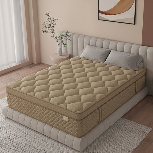 12"/14" Gel Memory Foam Hybrid Pocket Spring Mattress In A Box