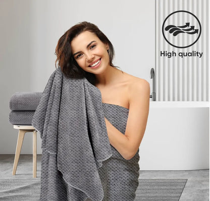 Bath Towel Set Pack of 2, (27 x 54 Inches) Microfiber
